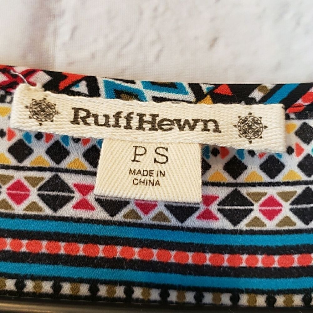 RUFF HEWN L/S Flowy Colorful Boho Top - Picture 9 of 10